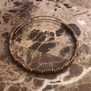 Gold beaded bangle